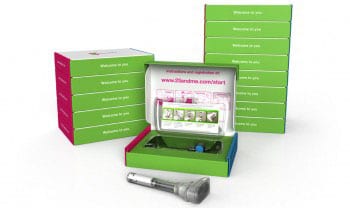 The test kit from 23andme.