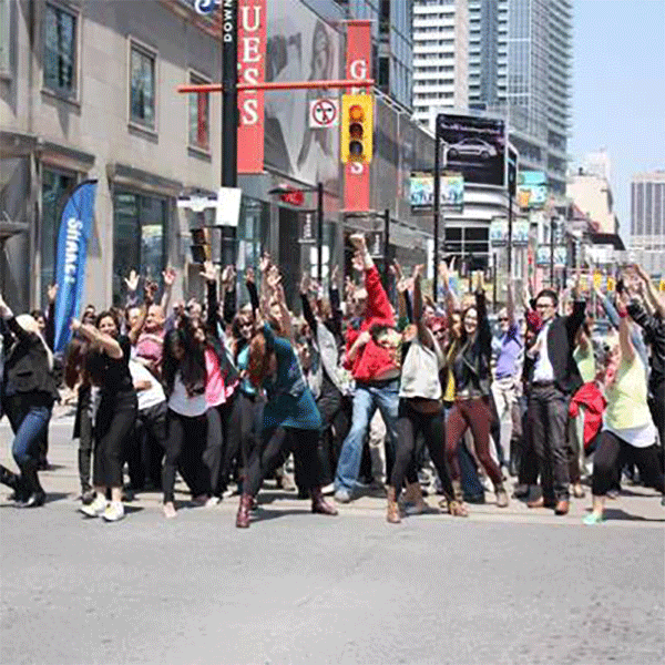 A flashmob broke out during the 2014 Walk. Source: Facebook