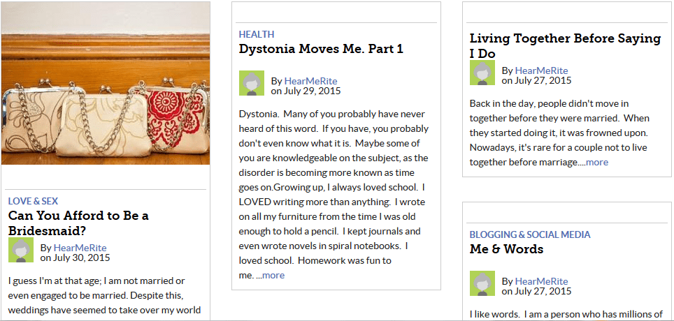 Dystonia patient, Hali's, blog.