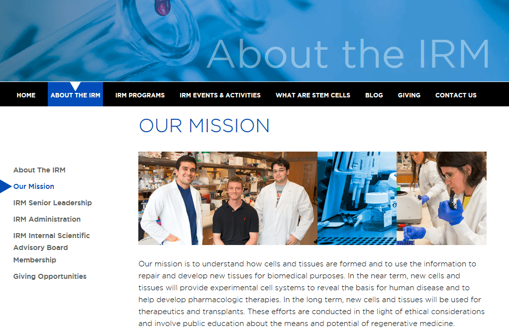 Penn State IRM mission page