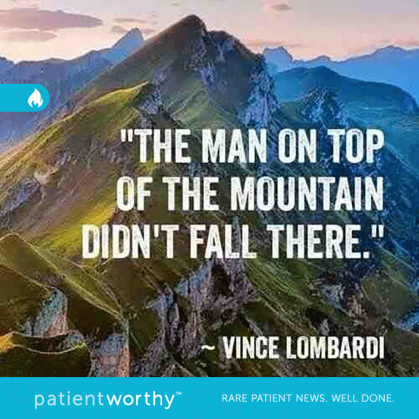 Man on top of mountain - Patient Worthy Meme