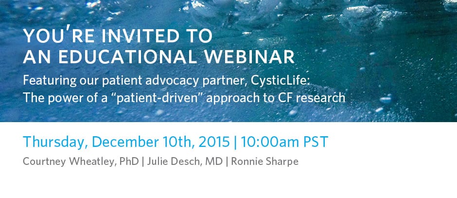 Register now! Webinar Today: The Power of Patient Driven Research