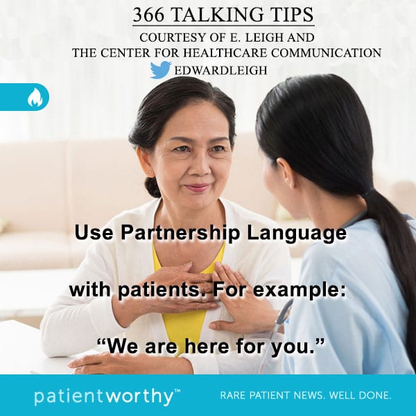 366 talking tips – Partnership Language