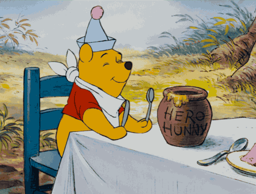 Sorry, Pooh. You're doing it wrong. Source: www.giphy.com