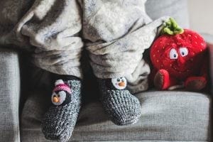 This Cool Chick’s Technicolor Sock Collection Helps Young Cancer Patients