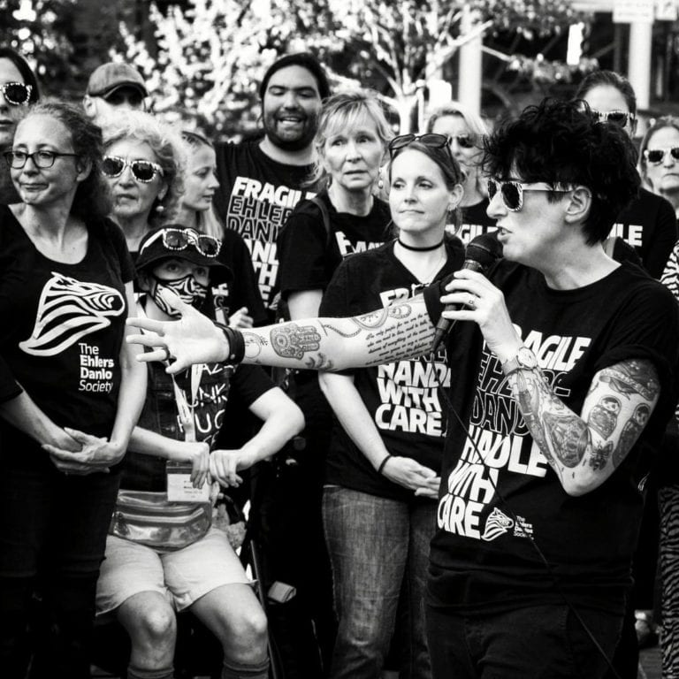“We don’t want to be invisible anymore”: EDS Stories Shared at the #ZebraStrong Rally