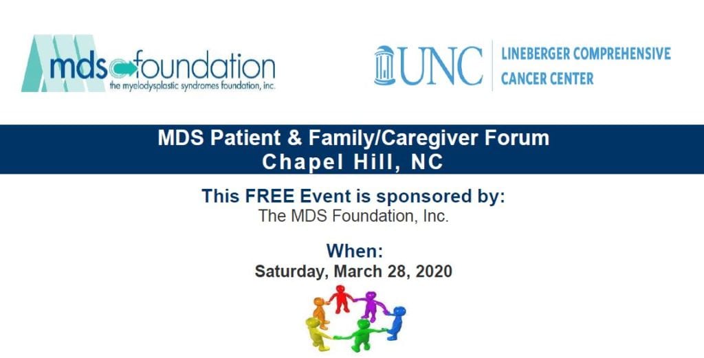 Free MDS Patient & Family/Caregiver Forum in Chapel Hill, NC!
