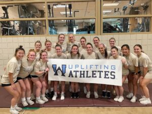The Lehigh Field Hockey team participates in rare disease awareness through Uplifting Athletes' Lift for Life.