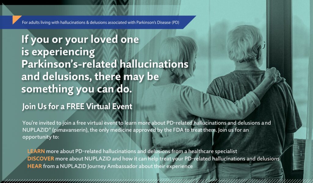 FREE Virtual Event about Parkinson’s-related Hallucinations and Delusions